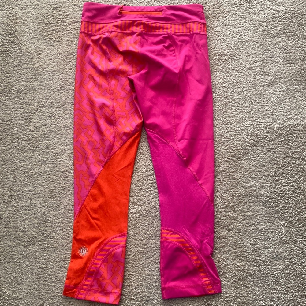 Lululemon Run Inspire Crop SeaWheeze 4 X